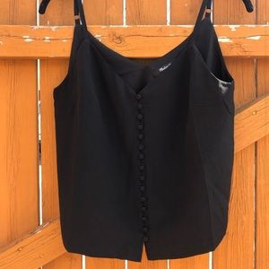 Madewell XXS Black silks cami